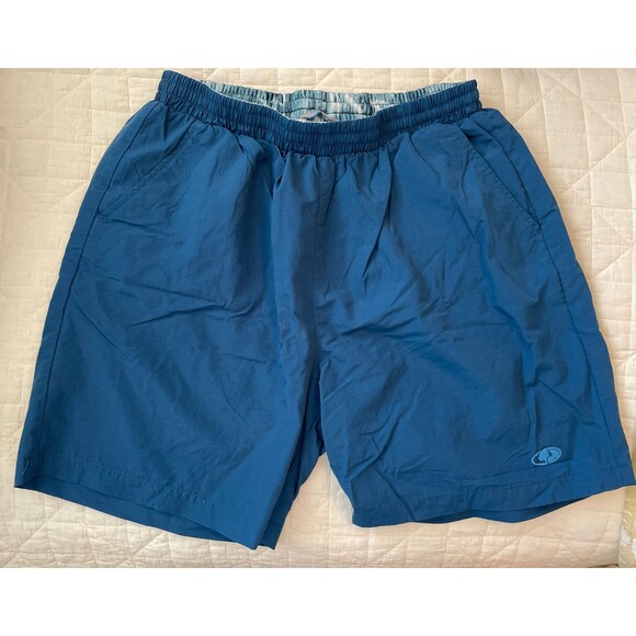 Mossy Oak Men's Swimming Trunks Deep Sea Blue Quick Dry Shorts - Size M - Picture 1 of 4
